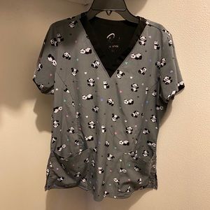 Maevn Panda Scrub Top